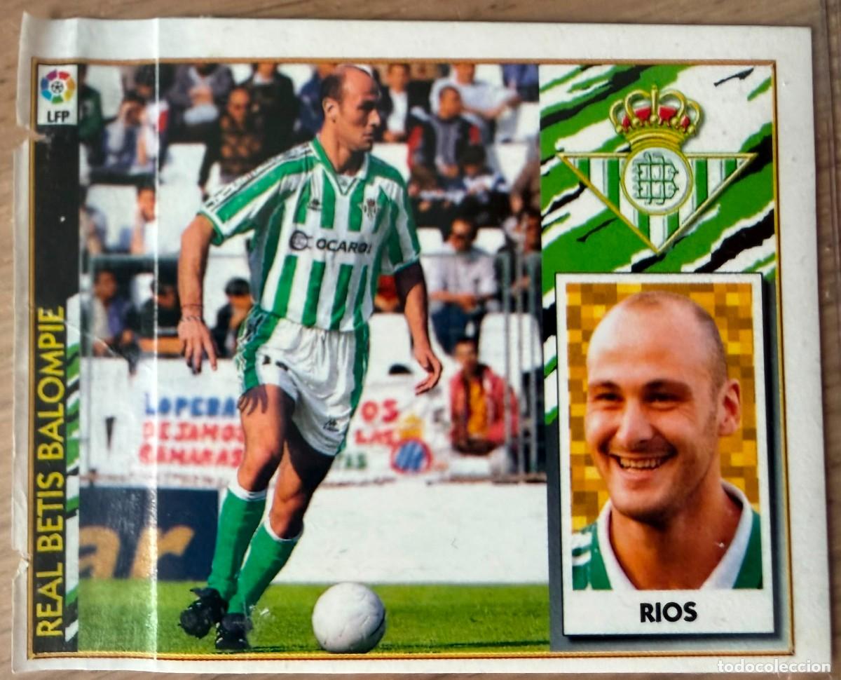 Fu&szlig;ball-Sticker: RIOS BAJA REAL BETIS 97 98 1997 1998 LIGA EDICIONES ESTE VENTANILLA STICKER