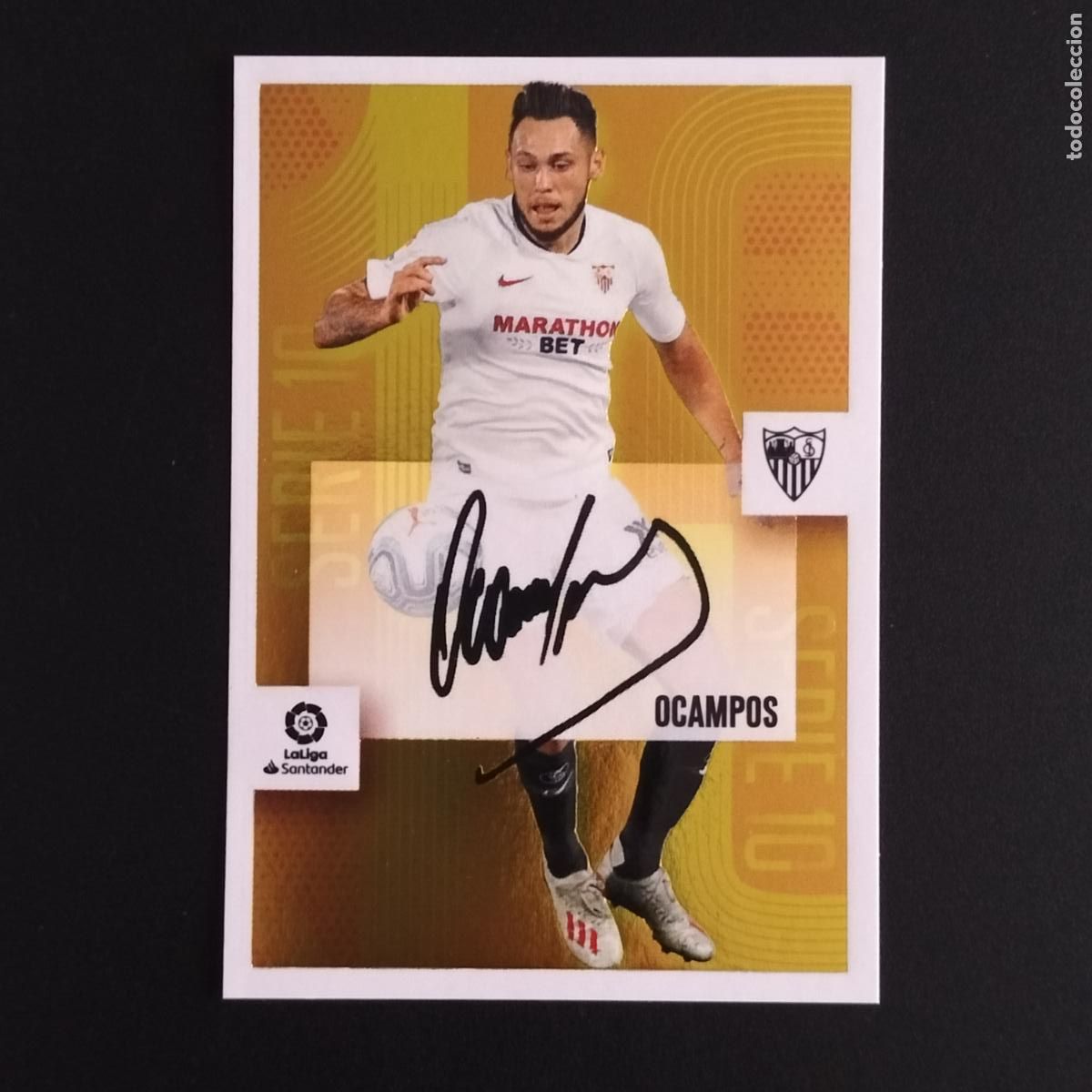 Cromos de F&uacute;tbol: N&ordm; 18 OCAMPOS AUTOGRAFO SERIE 10 SEVILLA CROMOS LALIGA SANTANDER ESTE 2020 2021 20 21 LIGA PANINI