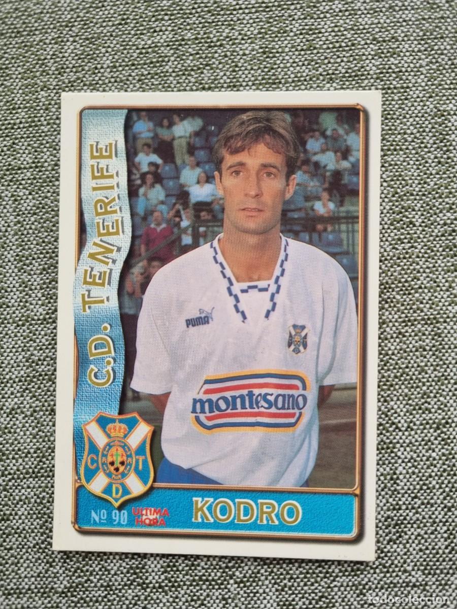 Cromos de F&uacute;tbol: 90 KODRO (CD Tenerife) &Uacute;LTIMA HORA. Las Fichas de la Liga 1996 1997 96 97 (Mundicromo)