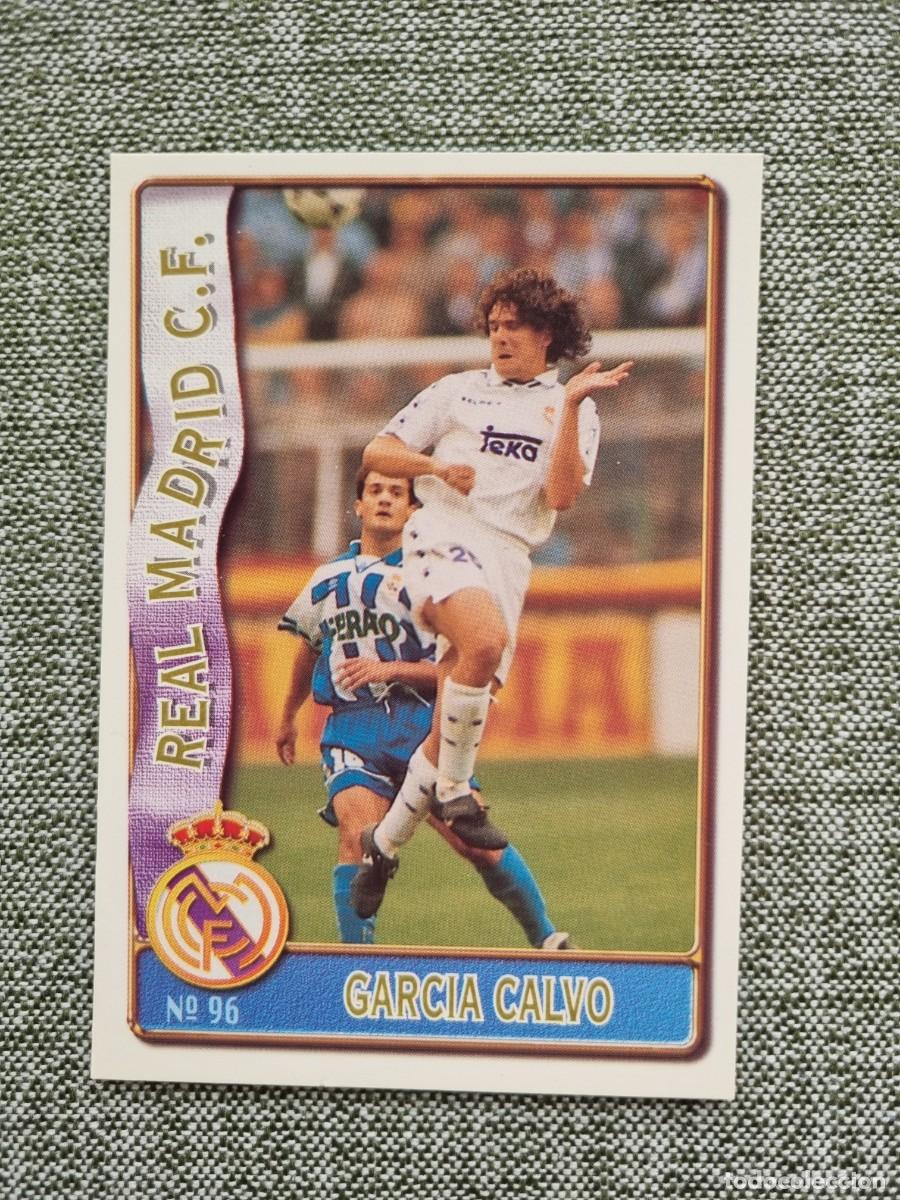 Cromos de F&uacute;tbol: 96 GARC&Iacute;A CALVO (Real Madrid CF). Las Fichas de la Liga 1996 1997 96 97 (Mundicromo)