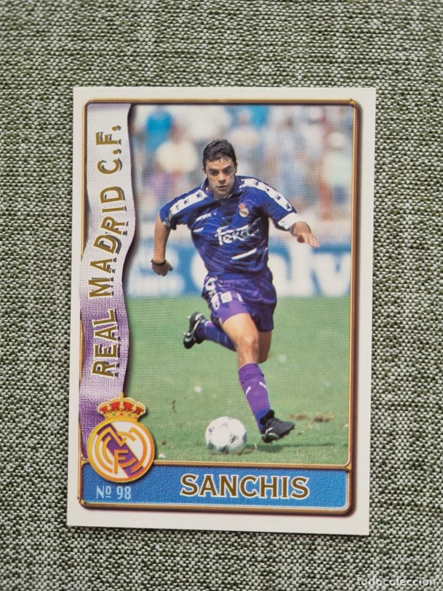 Cromos de F&uacute;tbol: 98 SANCHIS (Real Madrid CF). Las Fichas de la Liga 1996 1997 96 97 (Mundicromo)