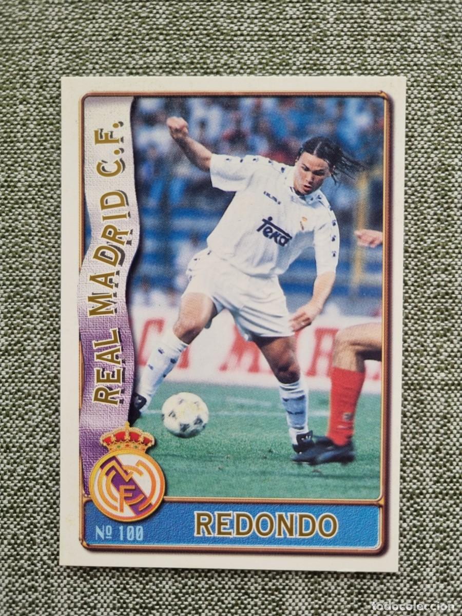 Cromos de F&uacute;tbol: 100 REDONDO (Real Madrid CF). Las Fichas de la Liga 1996 1997 96 97 (Mundicromo)