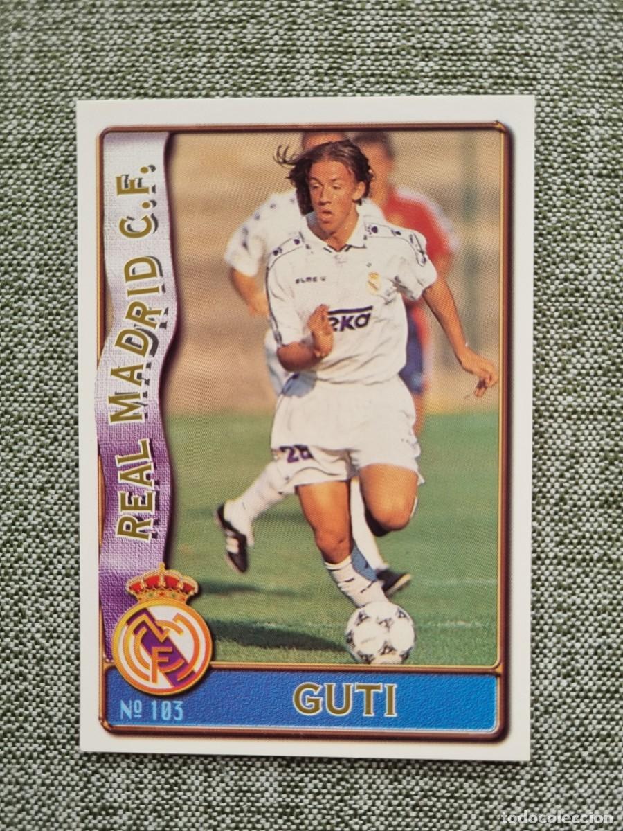 Cromos de F&uacute;tbol: 103 GUTI (Real Madrid CF) ROOKIE. Las Fichas de la Liga 1996 1997 96 97 (Mundicromo)