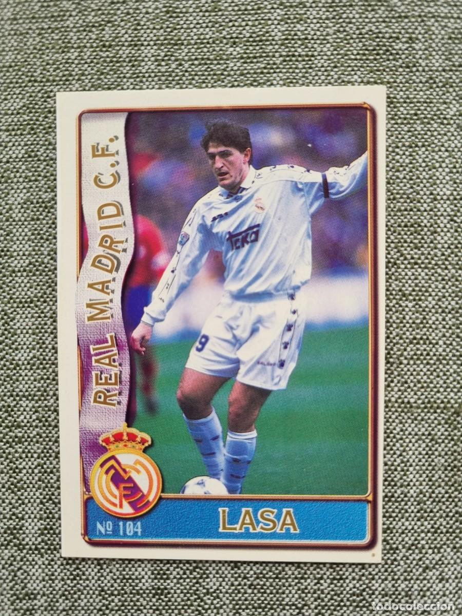 Cromos de F&uacute;tbol: 104 LASA (Real Madrid CF). Las Fichas de la Liga 1996 1997 96 97 (Mundicromo)