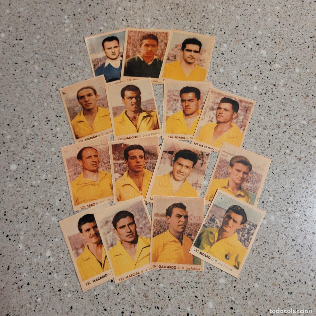Cromos de F&uacute;tbol: U.D. LAS PALMAS EQUIPO COMLETO RUIZROMERO 1955. LEER COMENTARIOS