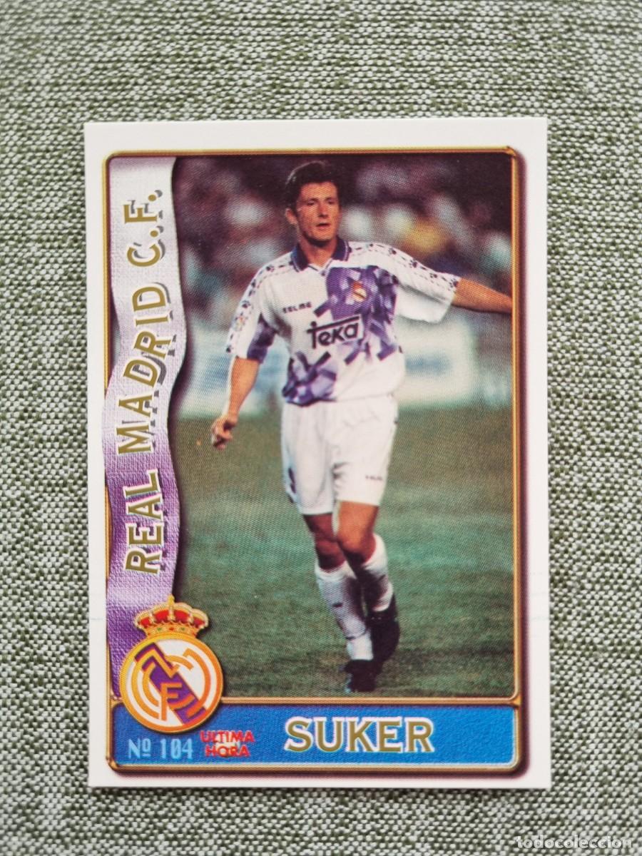 Cartes &agrave; collectionner de Football: 104 SUKER (Real Madrid CF) &Uacute;LTIMA HORA. Las Fichas de la Liga 1996 1997 96 97 (Mundicromo)