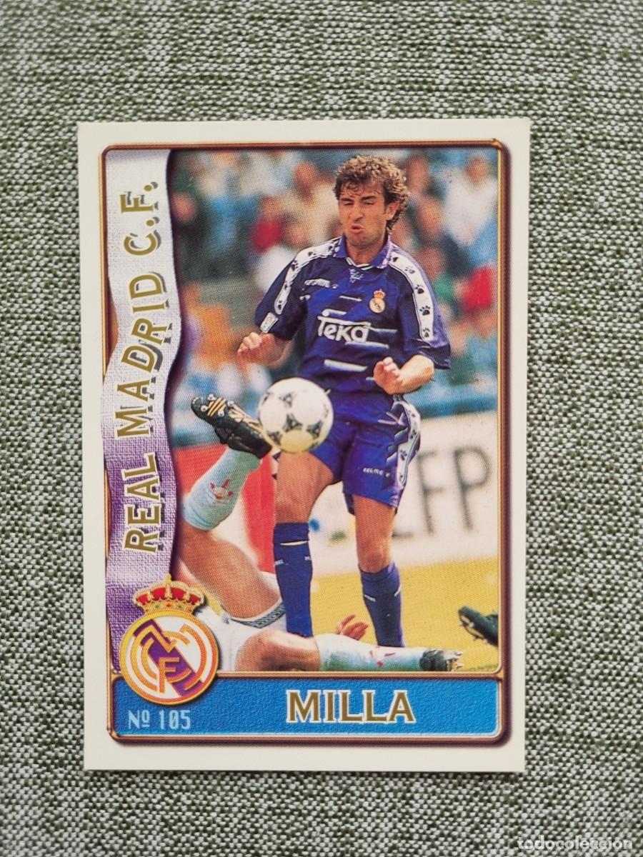 Cartes &agrave; collectionner de Football: 105 MILLA (Real Madrid CF). Las Fichas de la Liga 1996 1997 96 97 (Mundicromo)