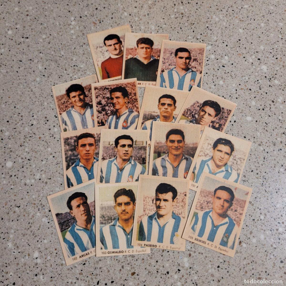 Cromos de F&uacute;tbol: ESPA&Ntilde;OL EQUIPO COMPLETO RUIZ ROMERO 1955. LEER COMENTARIOS