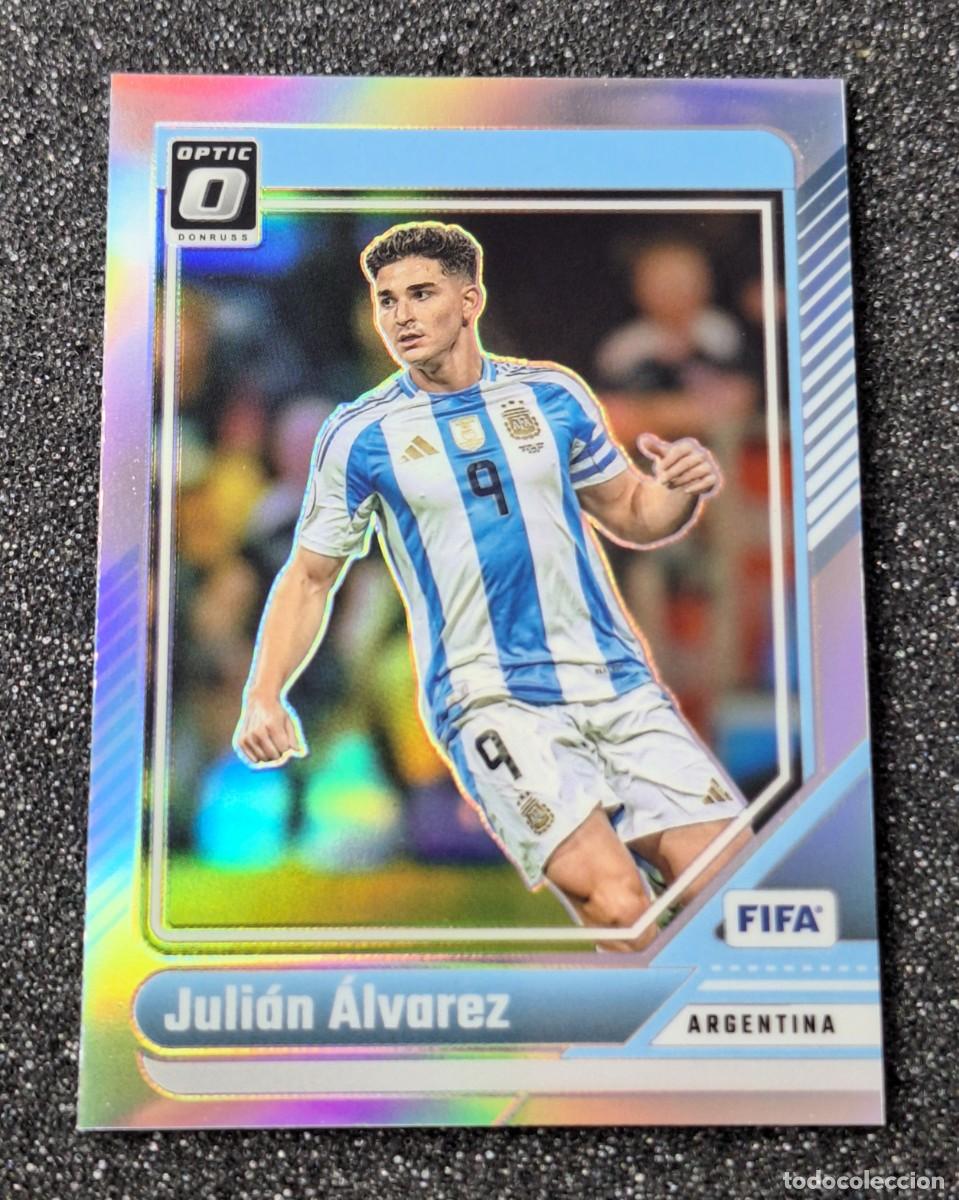 Cromos de F&uacute;tbol: Julian Alvarez Argentina Panini Donruss Optic Soccer #69 Holo
