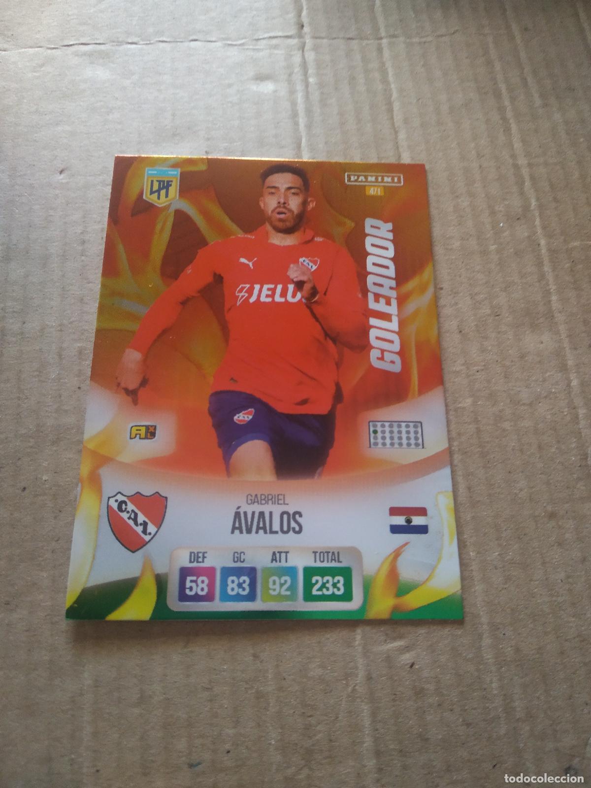 Cromos de F&uacute;tbol: 471 GABRIEL AVALOS INDEPENDIENTE CROMO FUTBOL ARGENTINO PANINI LIGA ARGENTINA 2024 ADRENALYN