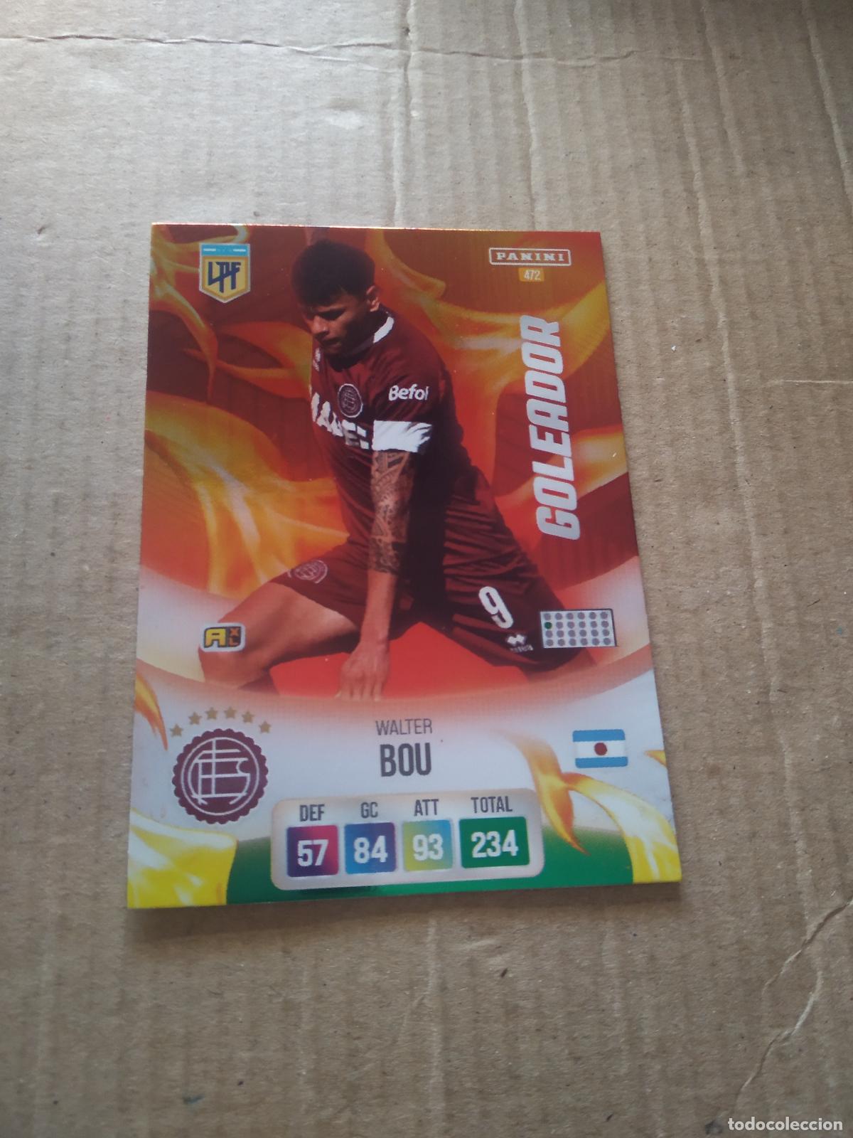Cromos de F&uacute;tbol: 472 WALTER BOU LANUS CROMO FUTBOL ARGENTINO PANINI LIGA ARGENTINA 2024 ADRENALYN