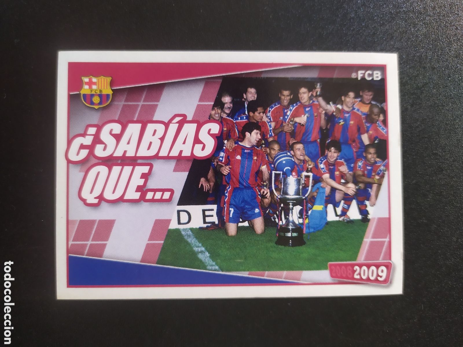 Cromos de F&uacute;tbol: FC Barcelona colecci&oacute;n oficial 2008 2009 08 09 panini n&deg; 170 celebraci&oacute;n sin pegar