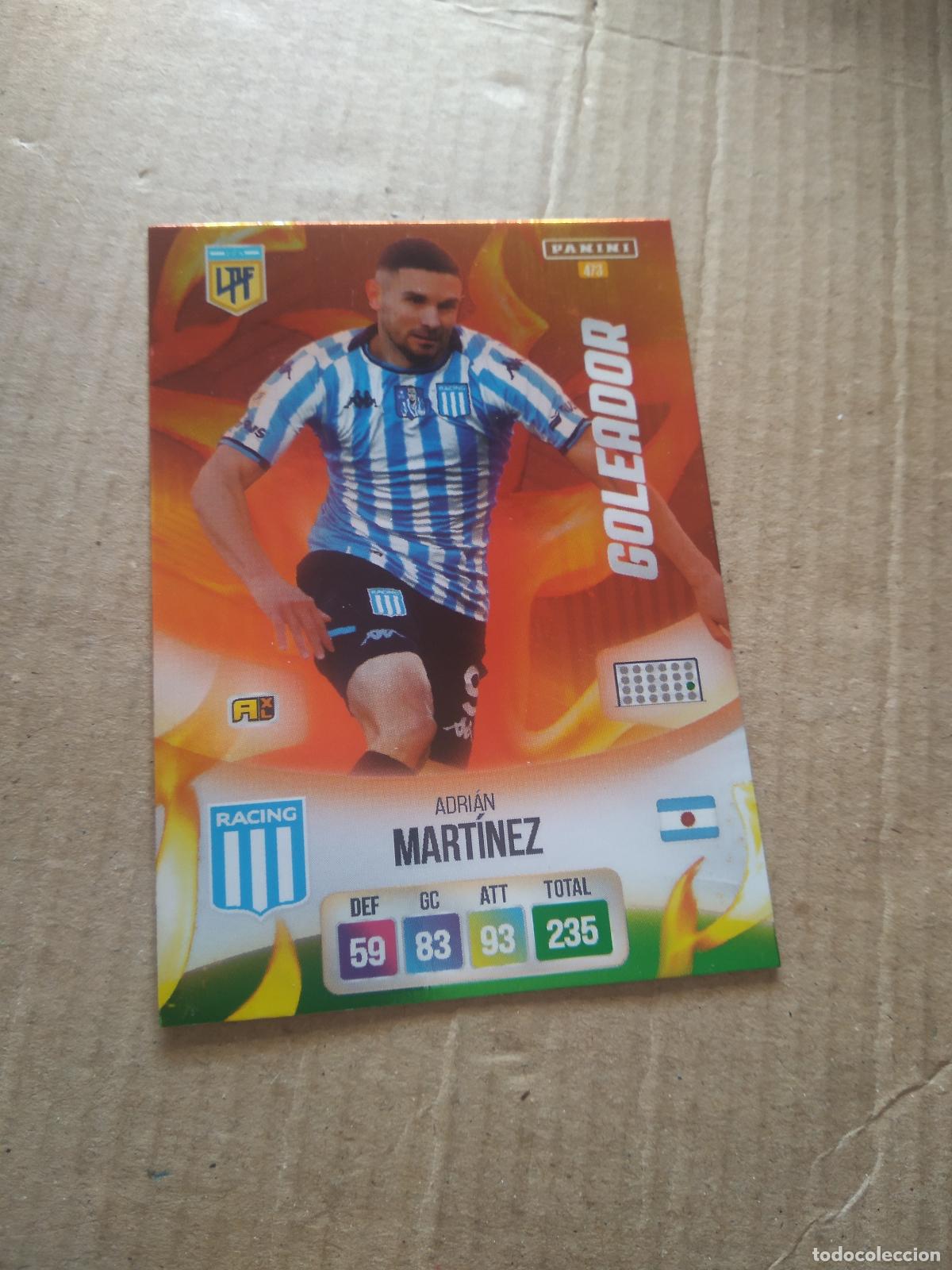 Cromos de F&uacute;tbol: 473 ADRIAN MARTINEZ RACING CROMO FUTBOL ARGENTINO PANINI LIGA ARGENTINA 2024 ADRENALYN