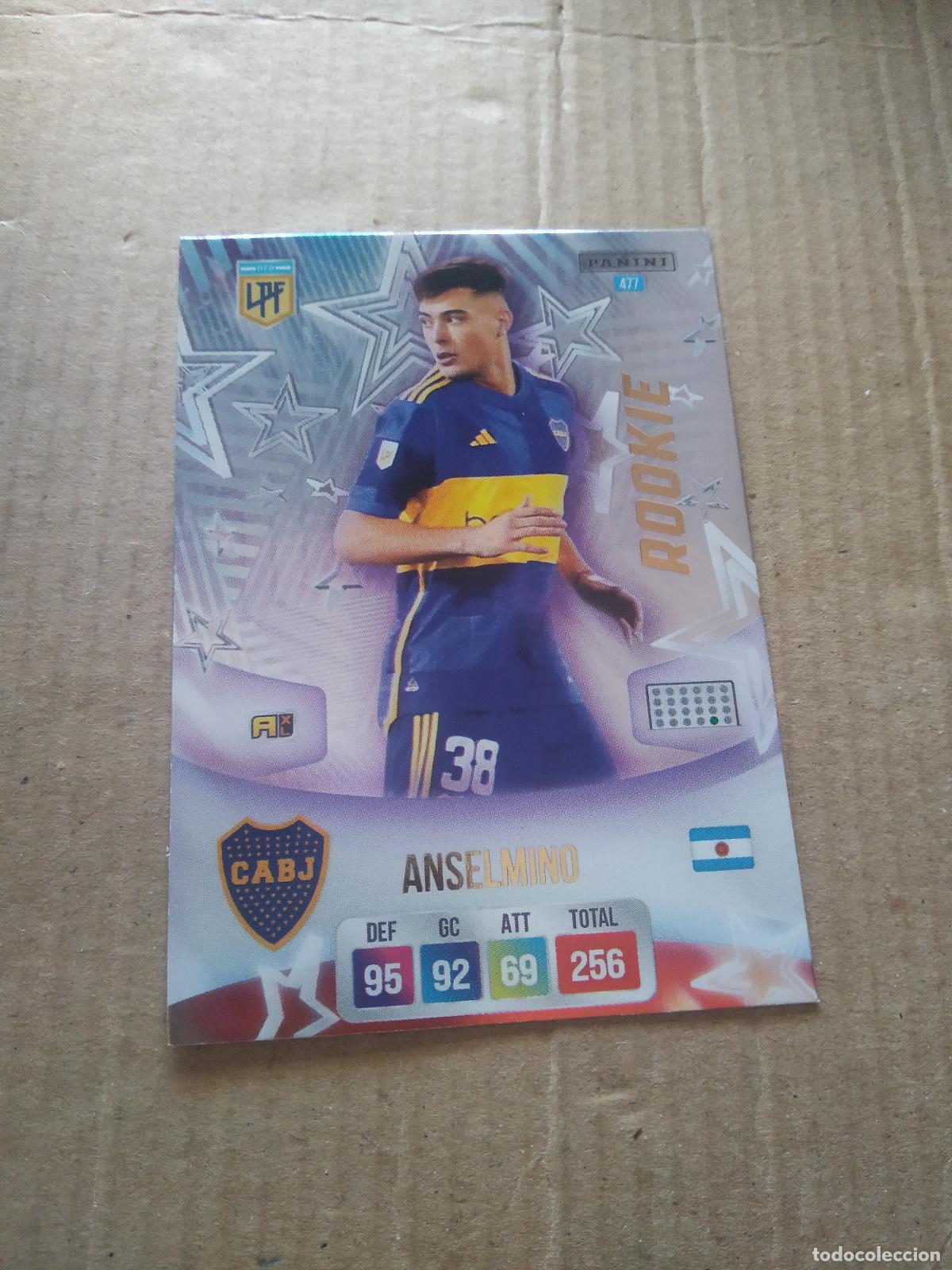 Cromos de F&uacute;tbol: 477 ANSELMINO BOCA JUNIORS CROMO FUTBOL ARGENTINO PANINI LIGA ARGENTINA 2024 ADRENALYN