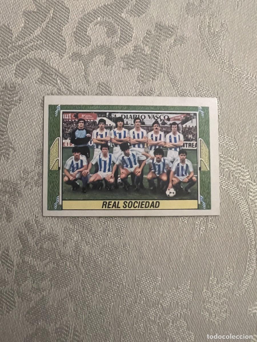 Cromos de F&uacute;tbol: ALINEACI&Oacute;N REAL SOCIEDAD NUNCA PEGADO LIGA ESTE 1984/85 84 85