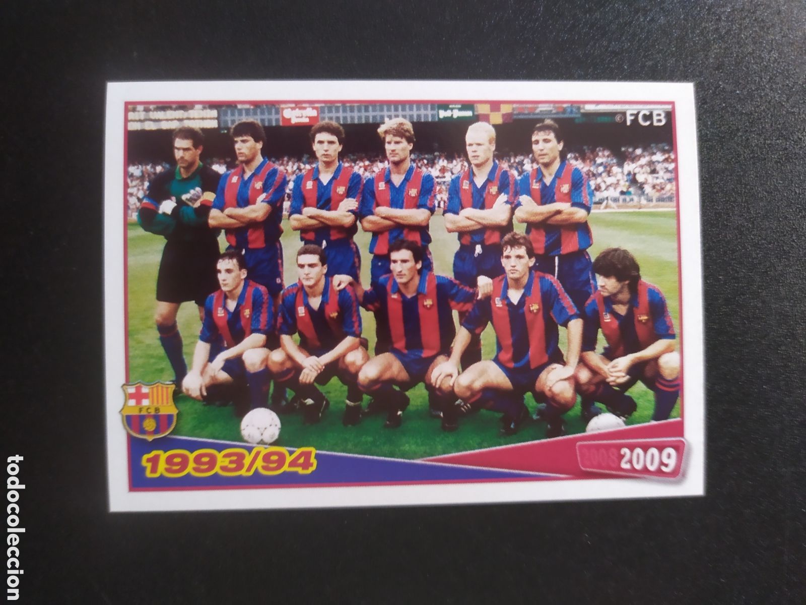 Football Stickers: FC Barcelona colecci&oacute;n oficial 2008 2009 08 09 panini alineaci&oacute;n 1993/1994 n&deg; 162 sin pegar