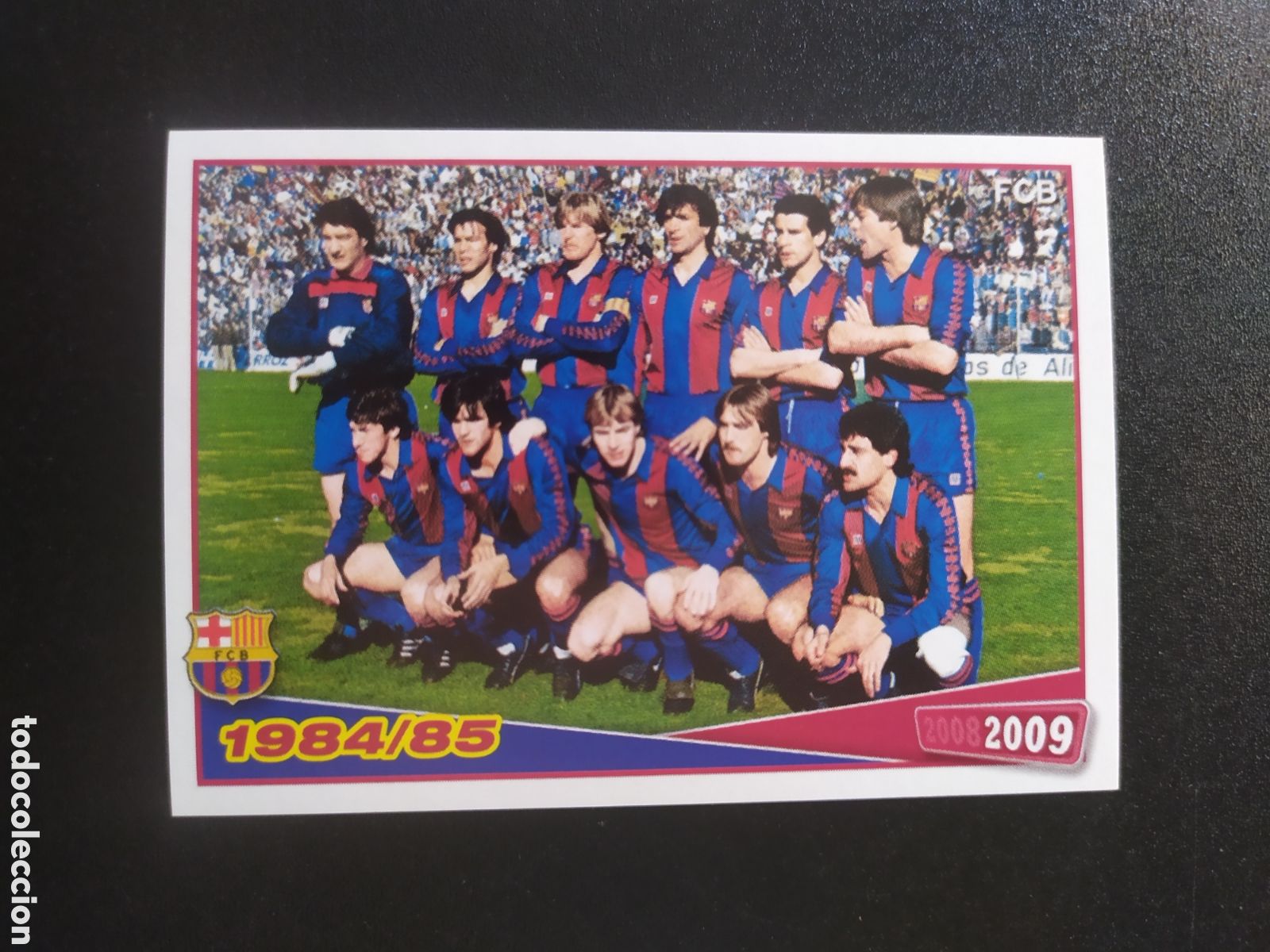 Cromos de F&uacute;tbol: FC Barcelona colecci&oacute;n oficial 2008 2009 08 09 panini alineaci&oacute;n 1984/1985 n&deg; 161 sin pegar