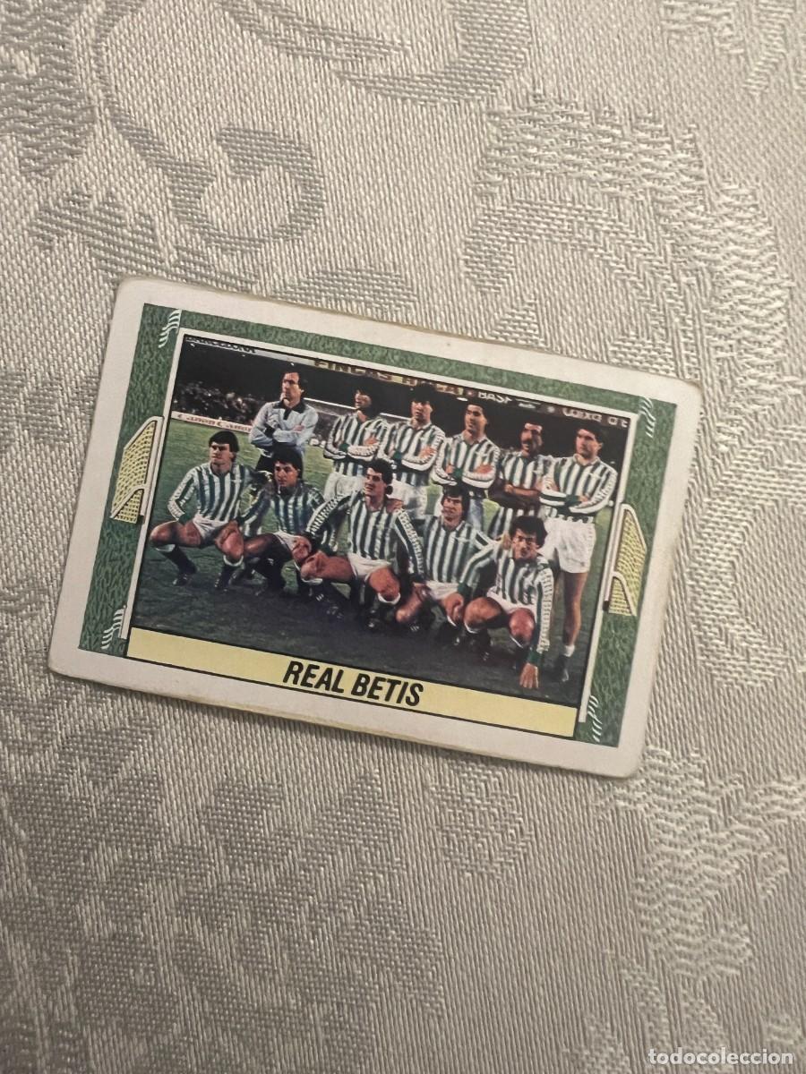 Cromos de F&uacute;tbol: ALINEACI&Oacute;N REAL BETIS NUNCA PEGADO LIGA ESTE 1984/85 84 85