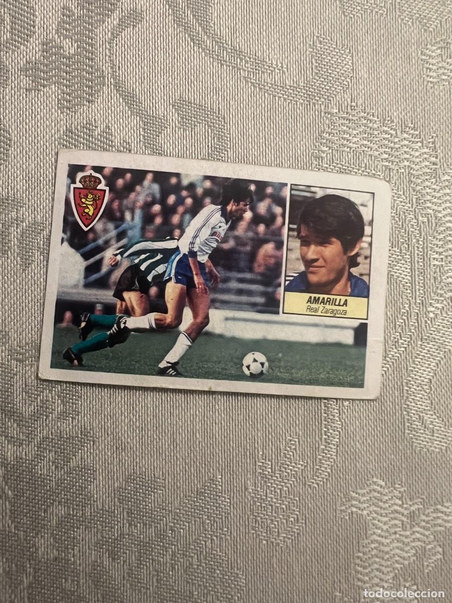 Cromos de F&uacute;tbol: AMARILLA REAL ZARAGOZA NUNCA PEGADO LIGA ESTE 1984/85 84 85