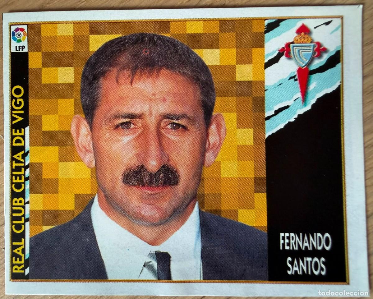 Cromos de F&uacute;tbol: FERNANDO SANTOS BAJA ENTRENADOR CELTA VIGO 97 98 1997 1998 LIGA EDICIONES ESTE RECORTADO STICKER