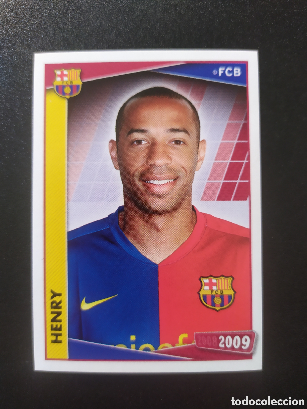 Cromos de F&uacute;tbol: FC Barcelona colecci&oacute;n oficial 2008 2009 08 09 panini Henry n&deg; 154 sin pegar
