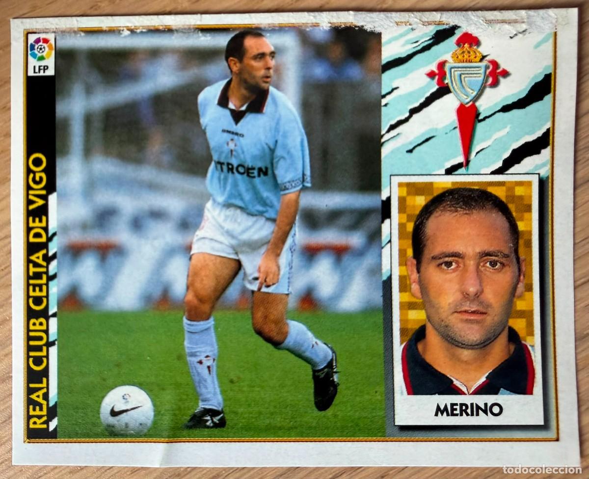 Cromos de F&uacute;tbol: MERINO BAJA CELTA VIGO 97 98 1997 1998 LIGA EDICIONES ESTE RECORTADO STICKER