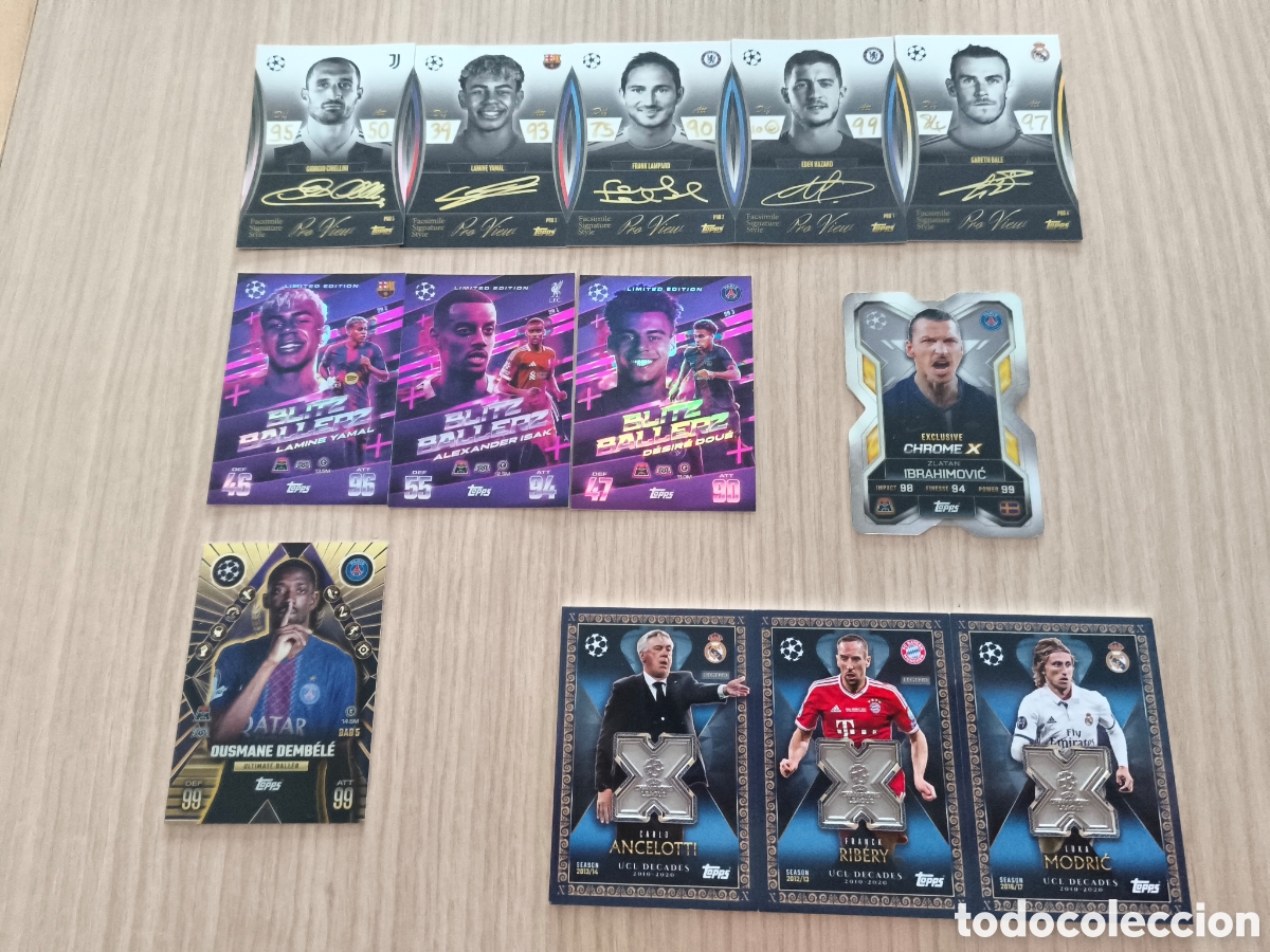 Cromos de F&uacute;tbol: Album cartas topps champions