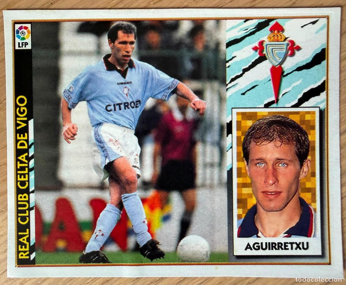 Football Stickers: AGUIRRETXU CELTA VIGO 97 98 1997 1998 LIGA EDICIONES ESTE RECORTADO STICKER