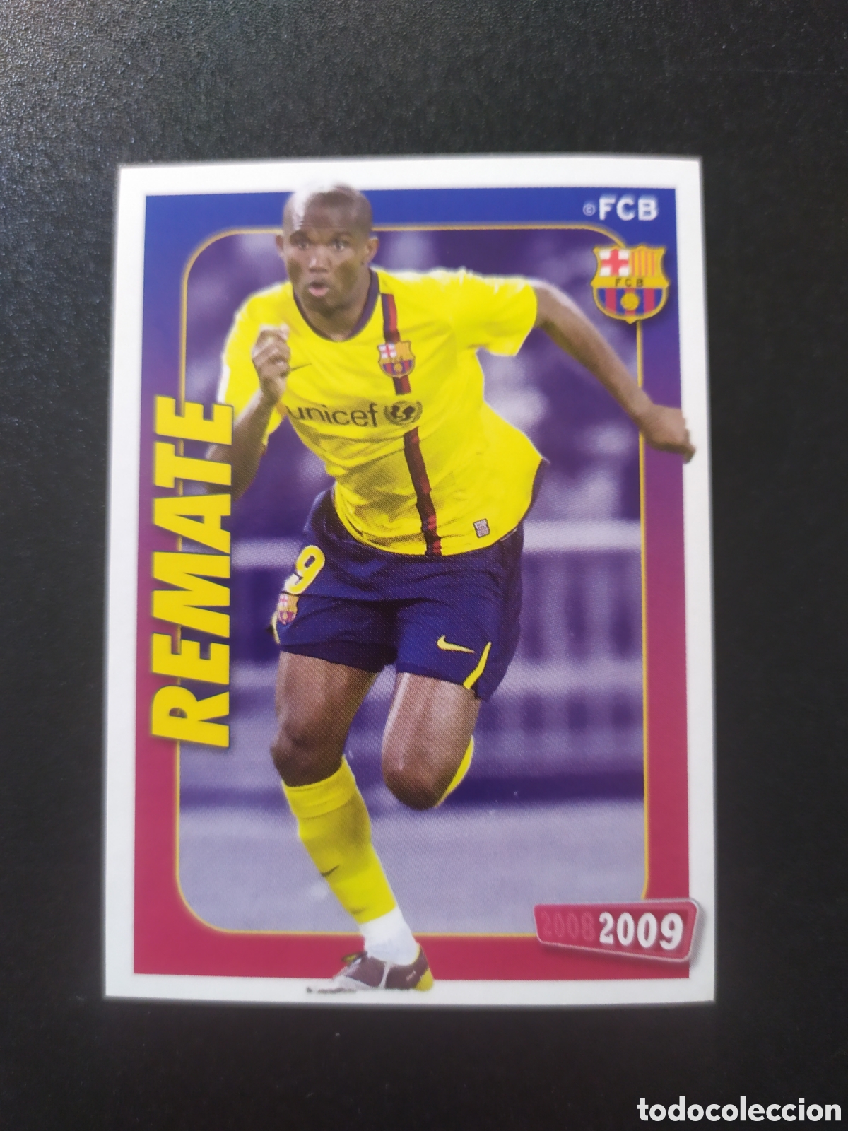 Figurine di Calcio: FC Barcelona colecci&oacute;n oficial 2008 2009 08 09 panini Etoo Eto'o n&deg; 149 sin pegar