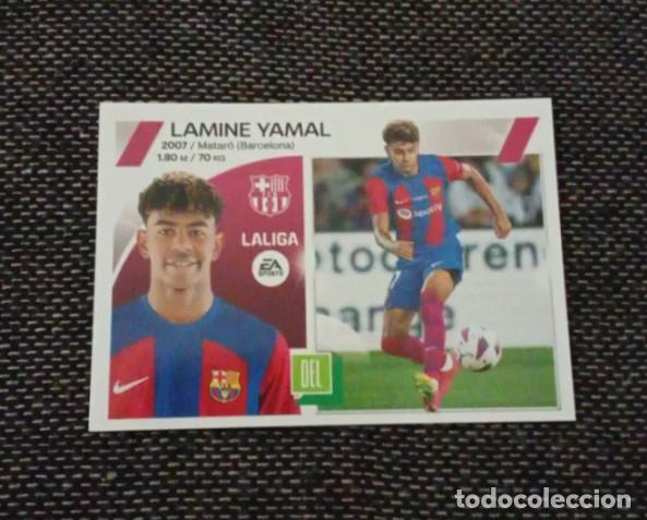 Cromos de F&uacute;tbol: 19 bis coloca lamine yamal FC Barcelona liga este 2023-24 Rookie