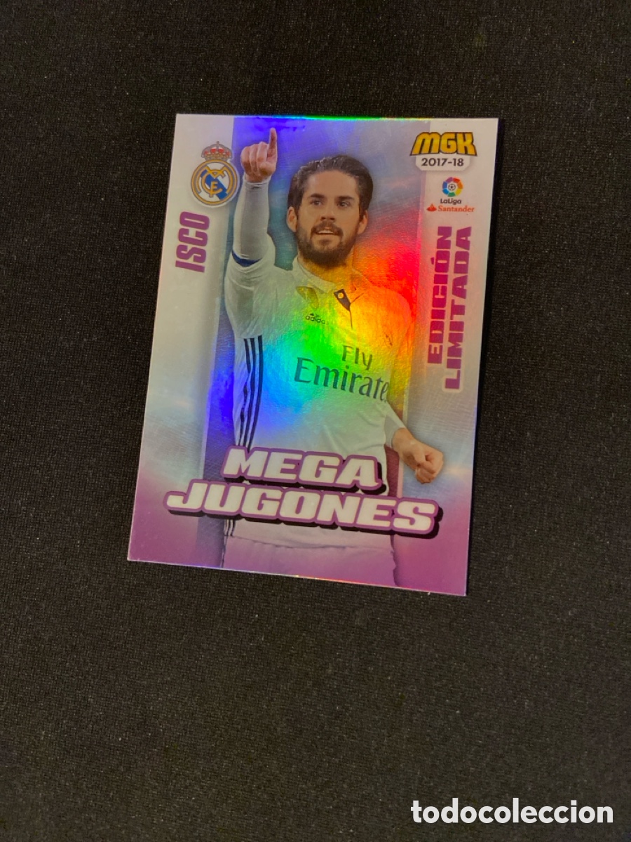 Cromos de F&uacute;tbol: ISCO 390 B (REAL MADRID) PANINI MEGACRACKS 2017-2018 17 18 CROMO CARTA M-2