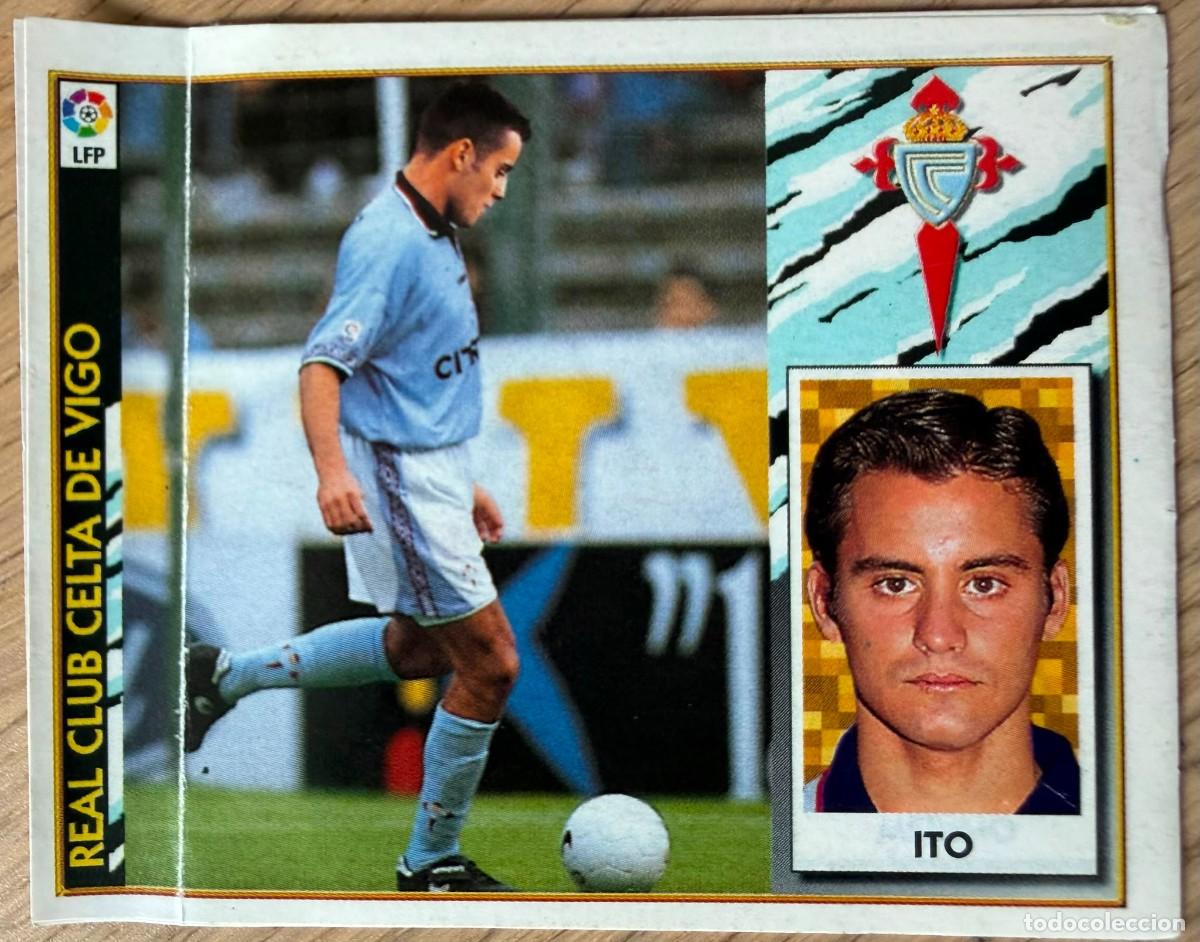 Cromos de F&uacute;tbol: ITO COLOCA CELTA VIGO 97 98 1997 1998 LIGA EDICIONES ESTE VENTANILLA STICKER TRASERA MERINO