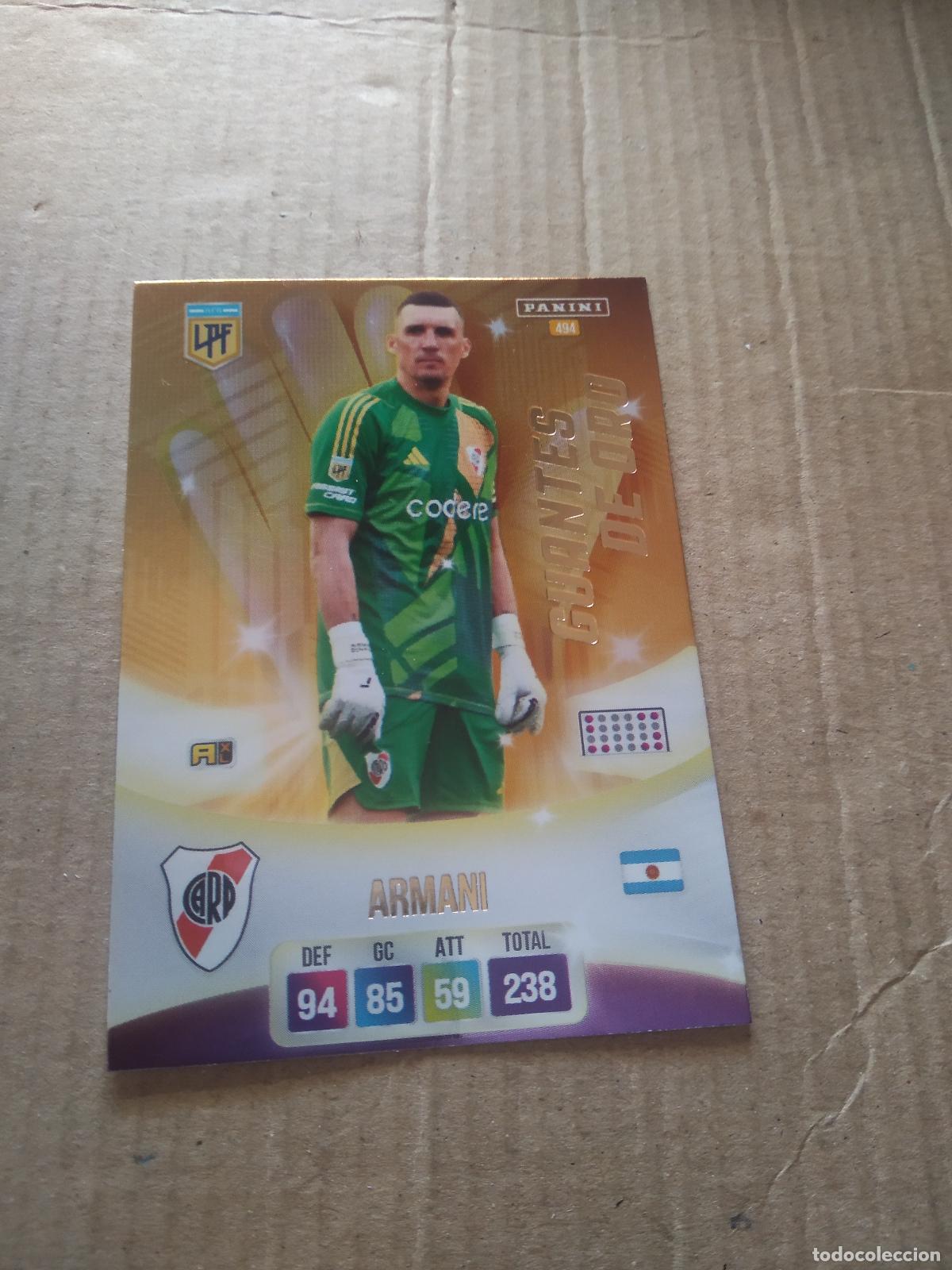 Cromos de F&uacute;tbol: 494 ARMANI RIVER PLATE CROMO FUTBOL ARGENTINO PANINI LIGA ARGENTINA 2024 ADRENALYN