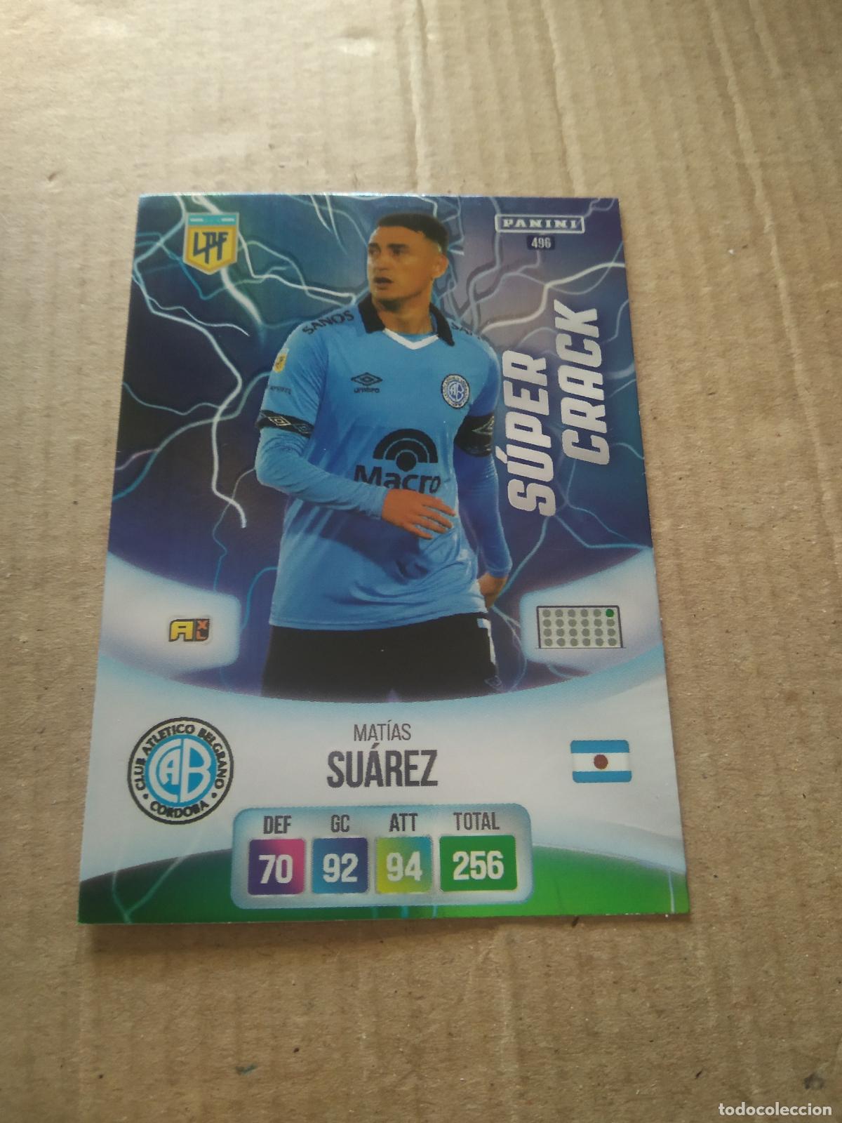 Cromos de F&uacute;tbol: 496 MATIAS SUAREZ BELGRANO CROMO FUTBOL ARGENTINO PANINI LIGA ARGENTINA 2024 ADRENALYN