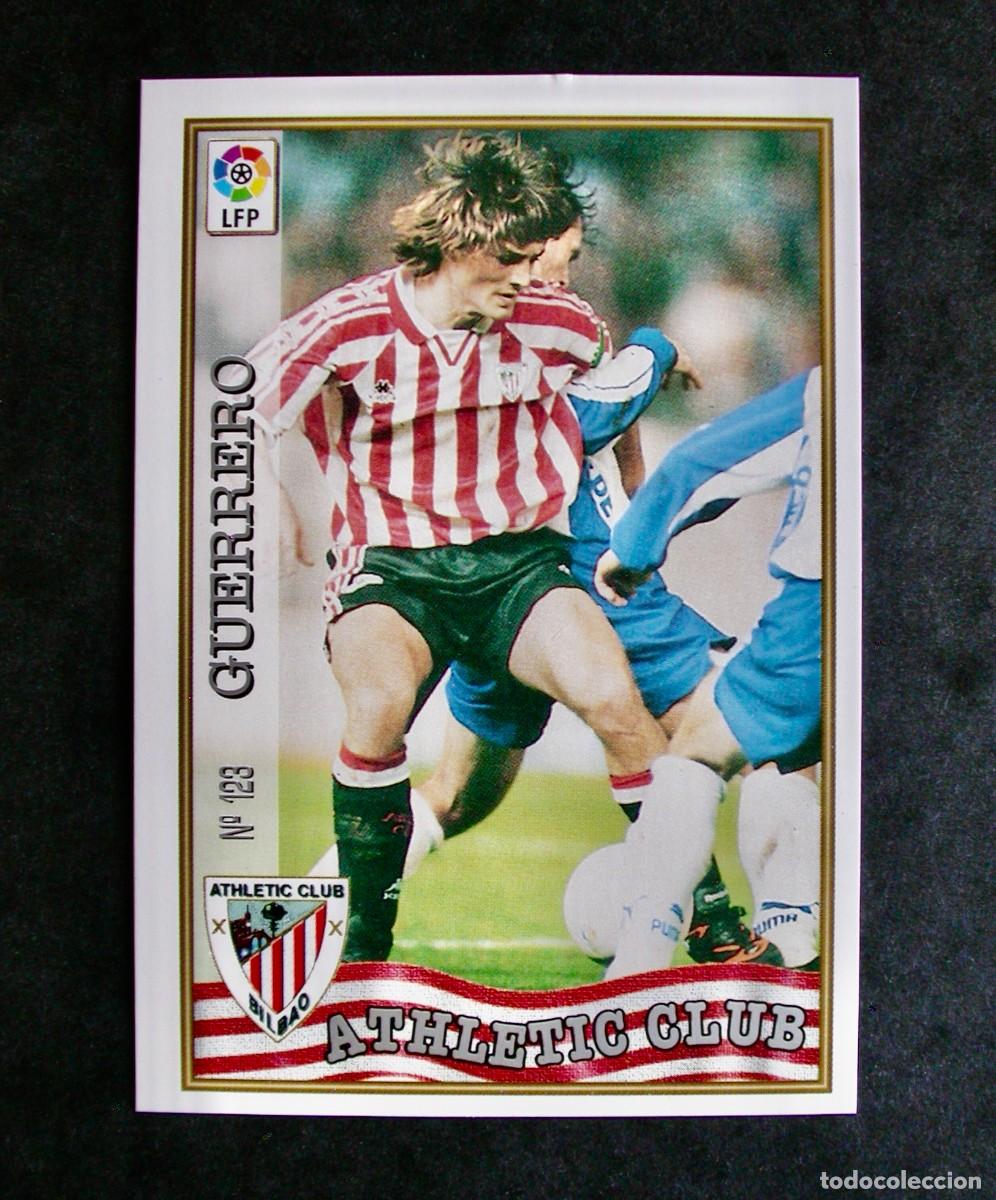 Cromos de F&uacute;tbol: N&ordm; 123 GUERRERO DEL ATHLETIC DE LAS FICHAS DE LA LIGA 97-98 DE MUNDICROMO