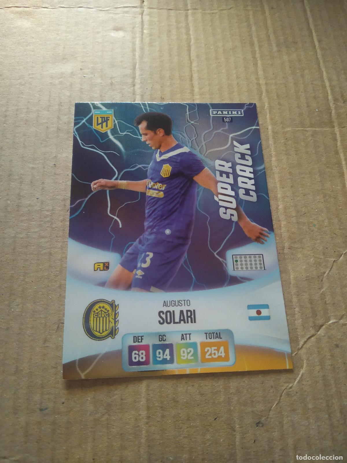Cromos de F&uacute;tbol: 507 UGUSTO SOLARI ROSARIO CENTRAL CROMO FUTBOL ARGENTINO PANINI LIGA ARGENTINA 2024 ADRENALYN