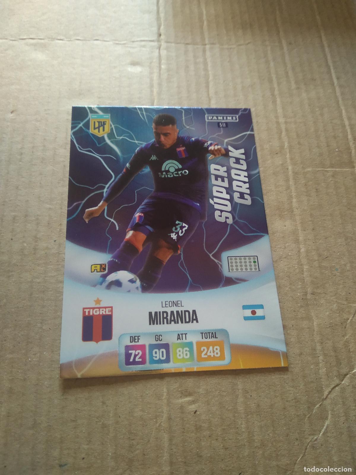 Cromos de F&uacute;tbol: 511 LEONEL MIRANDA TIGRE CROMO FUTBOL ARGENTINO PANINI LIGA ARGENTINA 2024 ADRENALYN