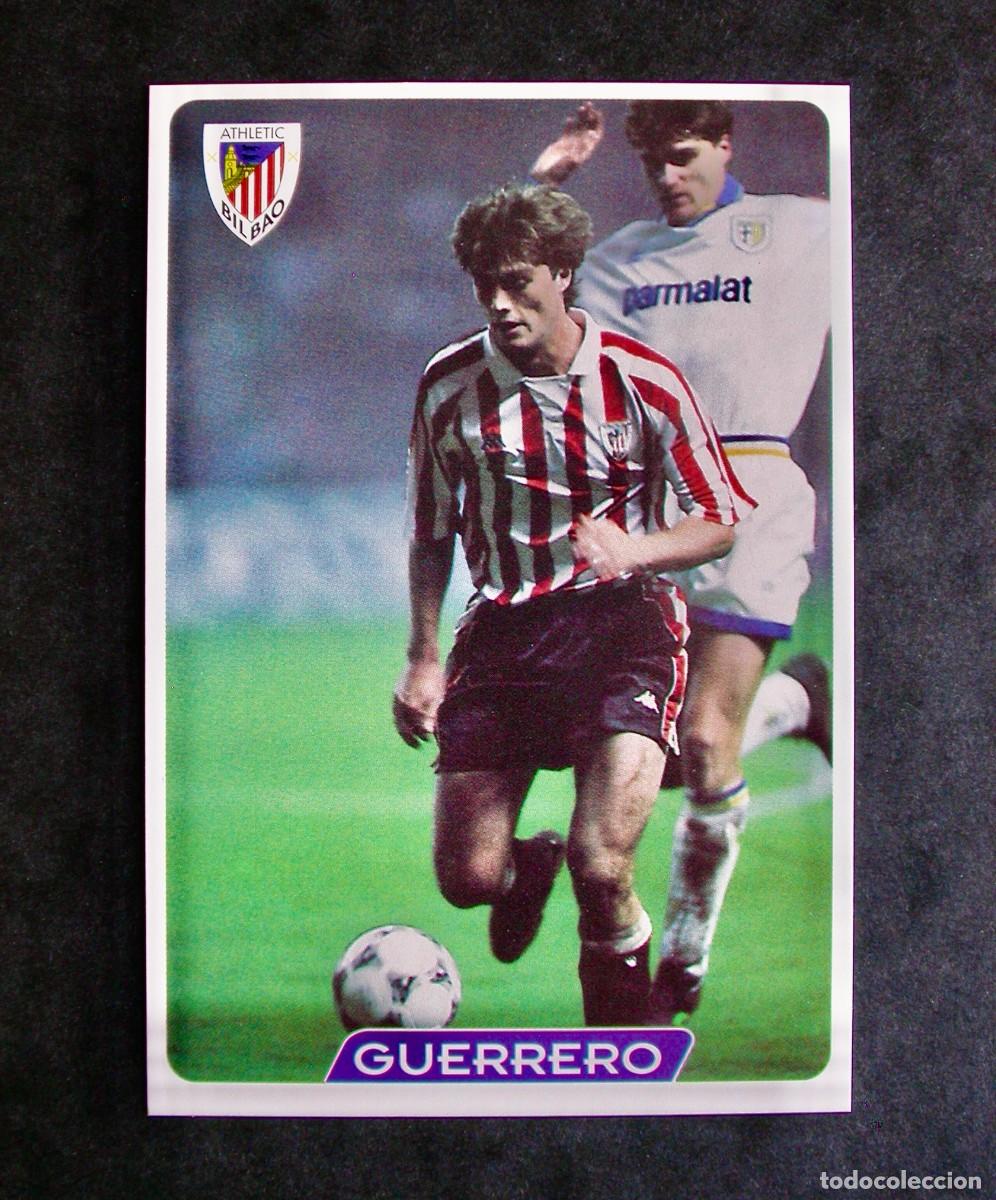 Cromos de F&uacute;tbol: N&ordm; 140 GUERRERO DEL ATH. BILBAO DE LAS FICHAS DE LA LIGA DE MUNDICROMO 95-96