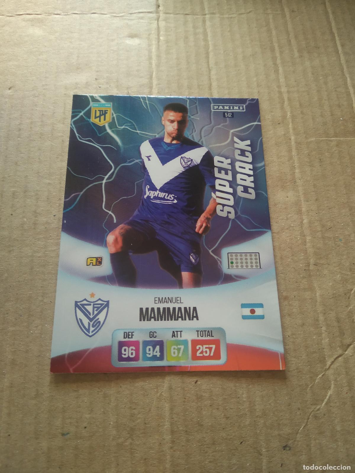 Cromos de F&uacute;tbol: 512 EMANUEL MAMMANA VELEZ CROMO FUTBOL ARGENTINO PANINI LIGA ARGENTINA 2024 ADRENALYN