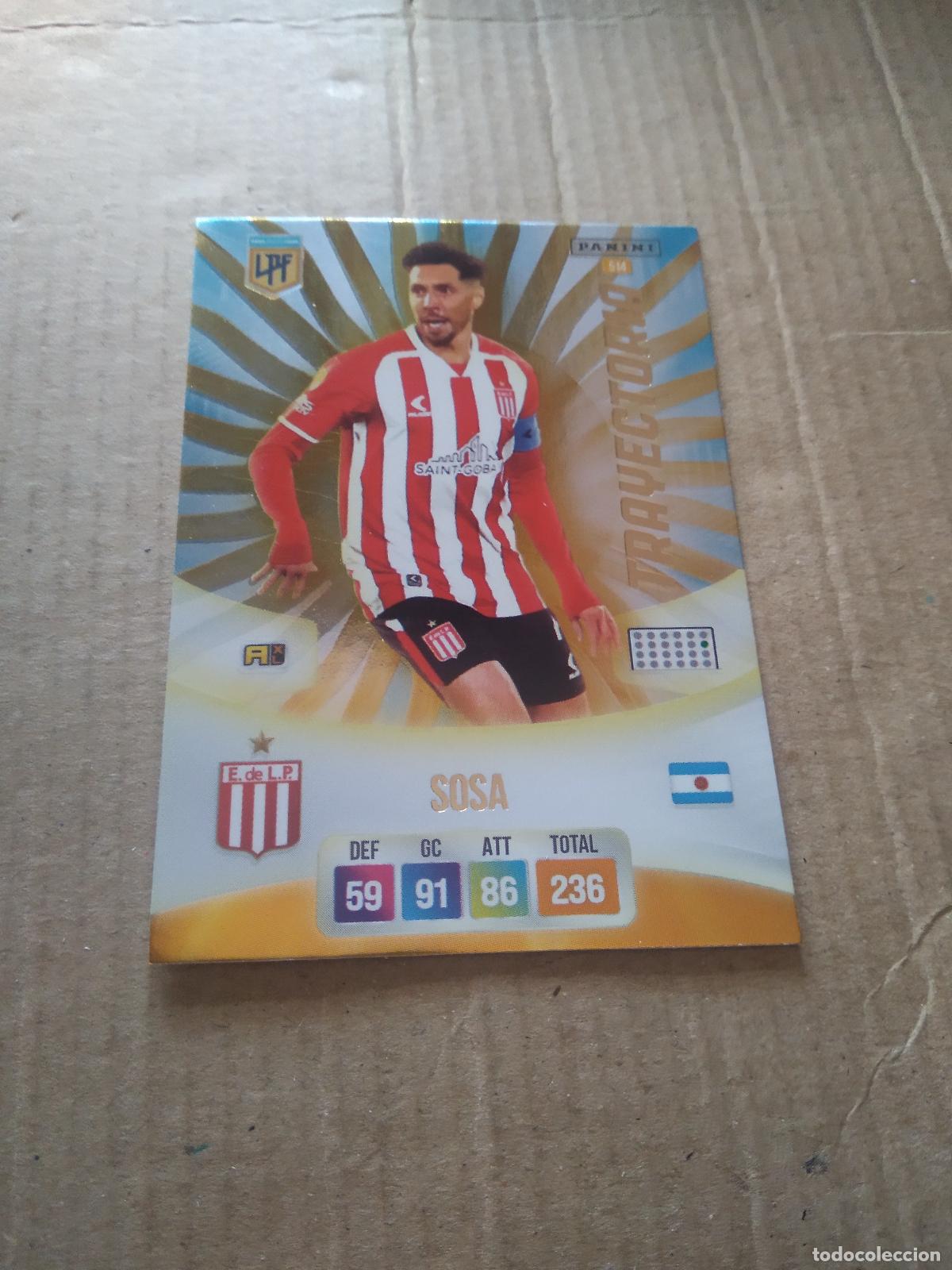 Cromos de F&uacute;tbol: 514 SOSA ESTUDIANTES CROMO FUTBOL ARGENTINO PANINI LIGA ARGENTINA 2024 ADRENALYN