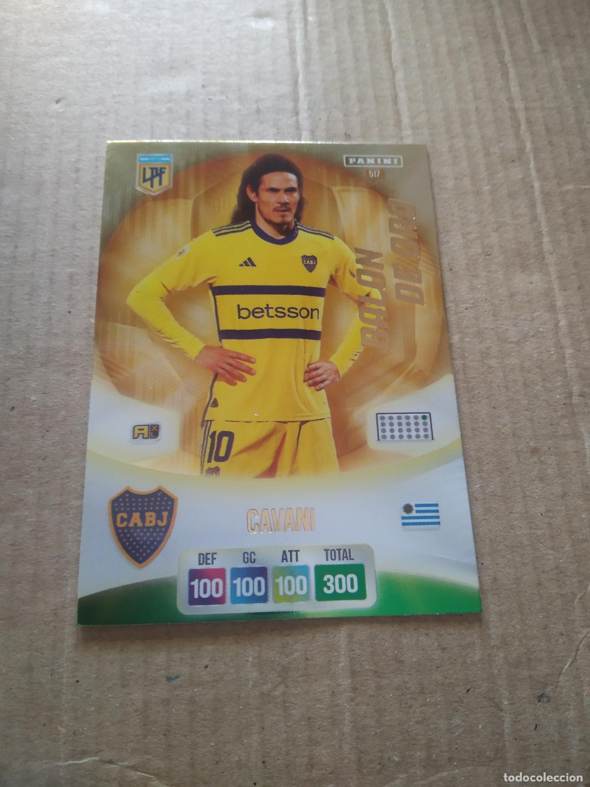 Cromos de F&uacute;tbol: 517 CAVANI BOCA JUNIORS BALON DE ORO CROMO FUTBOL ARGENTINO PANINI LIGA ARGENTINA 2024 ADRENALYN