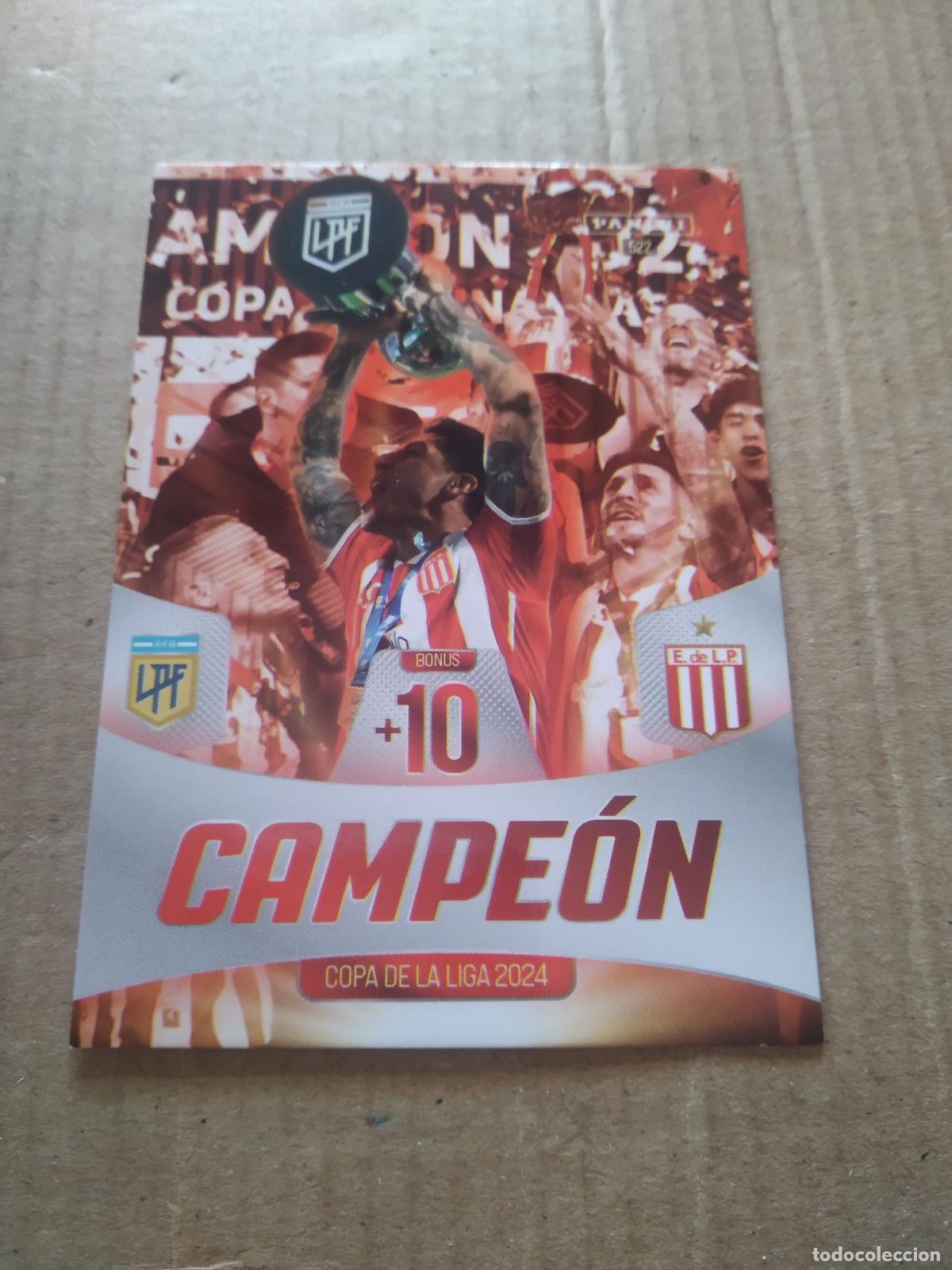 Cromos de F&uacute;tbol: 522 CAMPEON ESTUDIANTES CROMO FUTBOL ARGENTINO PANINI LIGA ARGENTINA 2024 ADRENALYN