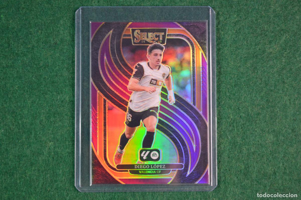 Cromos de F&uacute;tbol: PANINI SELECT LA LIGA 2024-25 - DIEGO LOPEZ (VALENCIA CF) PARALELA PURPLE NUMERADA 09/99