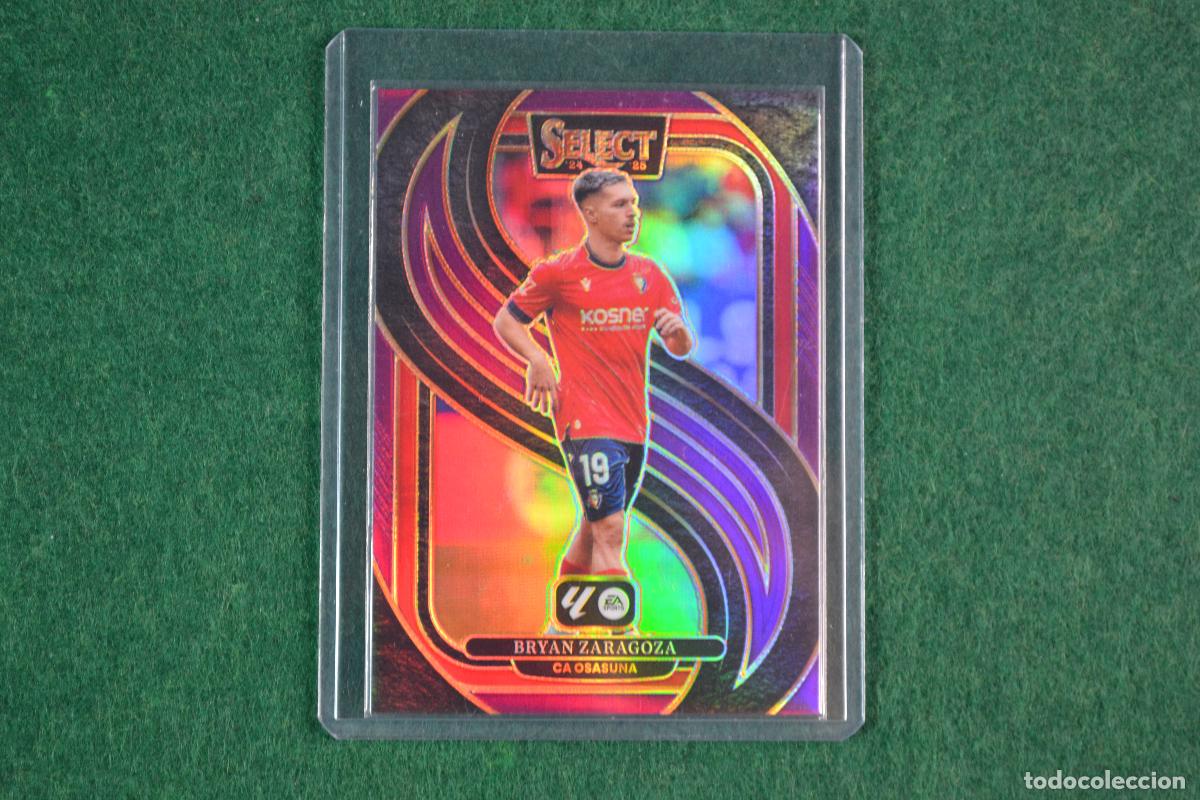 Cromos de F&uacute;tbol: PANINI SELECT LA LIGA 2024-25 - BRYAN ZARAGOZA (OSASUNA) PARALELA PURPLE NUMERADA 42/99