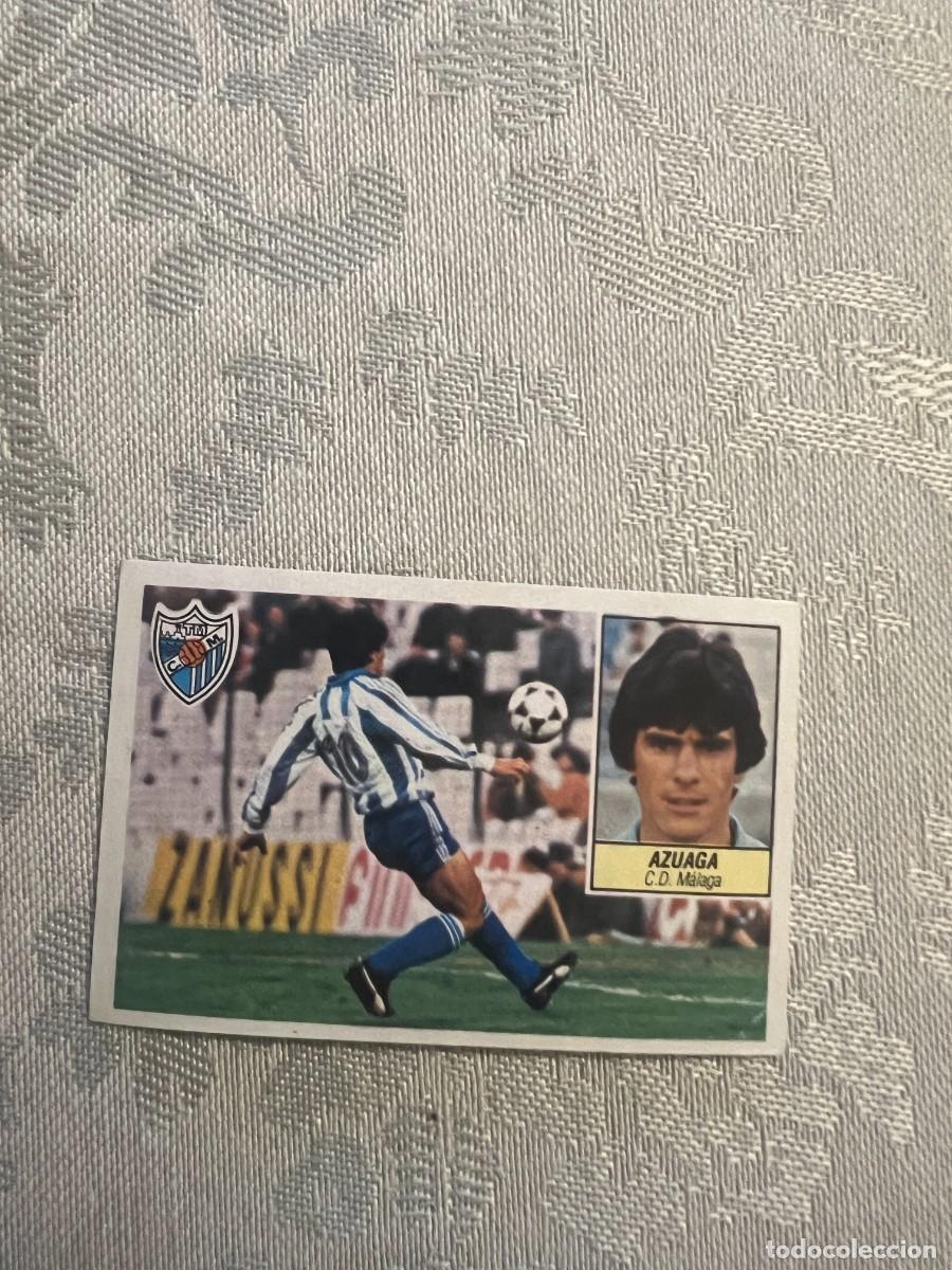 Football Stickers: AZUAGA M&Aacute;LAGA NUNCA PEGADO LIGA ESTE 1984/85 84 85