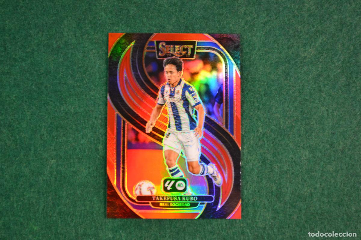 Cromos de F&uacute;tbol: PANINI SELECT LA LIGA 2024-25 - 142 TAKEFUSA KUBO (REAL SOCIEDAD) PARALELA RED