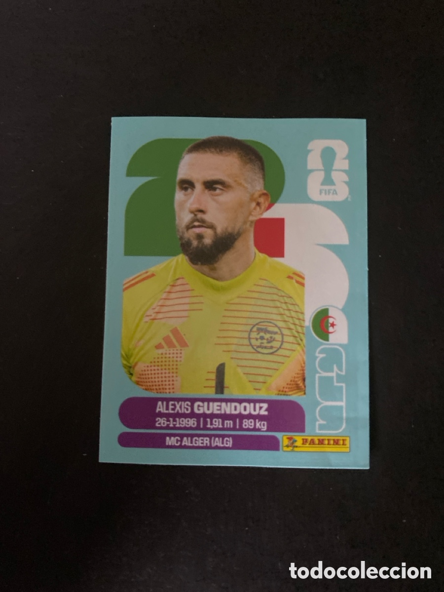 Figurine di Calcio: Cromo Argelia N*2 Mundial 2026