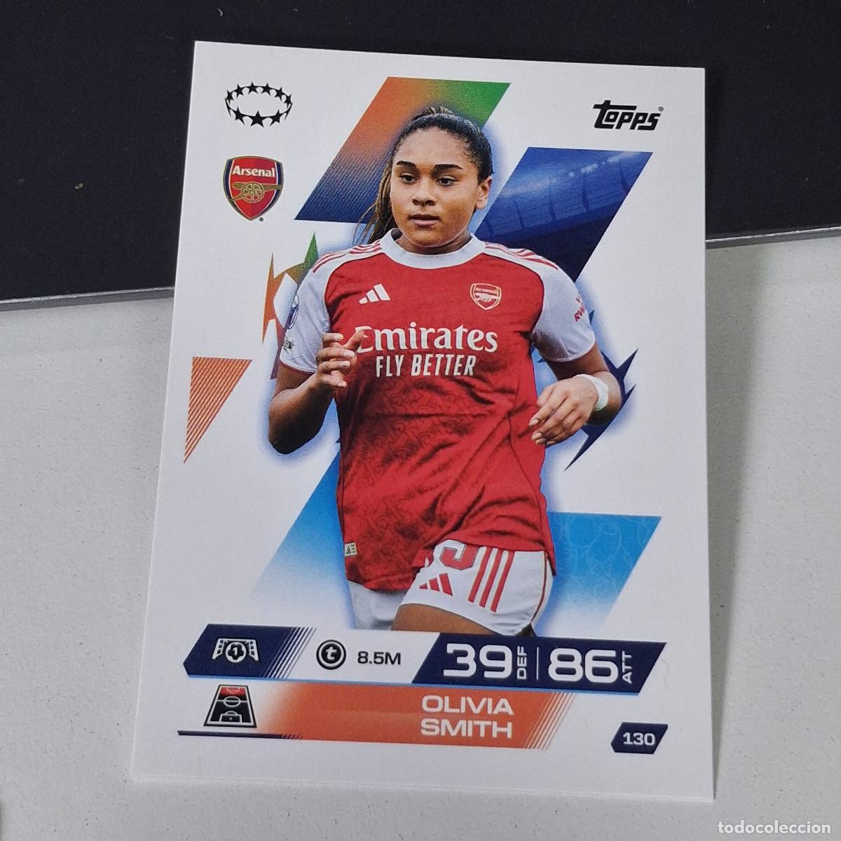 Figurine di Calcio: B6 130 OLIVIA SMITH ARSENAL MATCH ATTAX CHAMPIONS LEAGUE 2025-26 EXTRA TOPPS