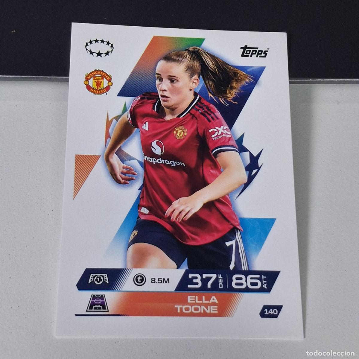 Cromos de F&uacute;tbol: B6 140 ELLA TOONE MANCHESTER UNITED MATCH ATTAX CHAMPIONS LEAGUE 2025-26 EXTRA TOPPS