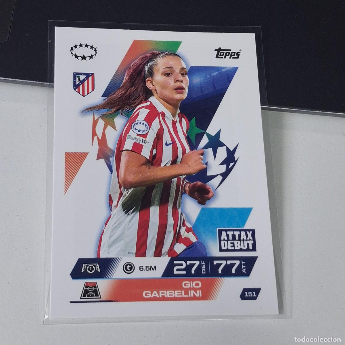 Cromos de F&uacute;tbol: B6 151 GIO GARBELINI ATL&Eacute;TICO MADRID MATCH ATTAX CHAMPIONS LEAGUE 2025-26 EXTRA TOPPS